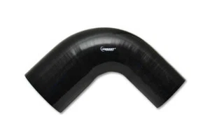 Vibrant 4 Ply Silicone 90 Degree Elbow Reducer Hose Coupler 3" to 3.25" ID Black - Picture 1 of 9