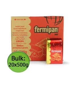 Fermipan Yeast 20X500g Full Case of Red Instant Dried Yeast For Baking 10Kg - Picture 1 of 8