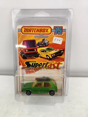 Matchbox 75 Superfast No 7 VW Golf 1976 on Card Rare Lesney MB-7 - Image 1 of 4