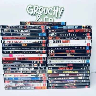 Bulk DVD Assorted Bundles - 40x Movies + Action + Thriller + Comedy + Adventure - image 1 of 4