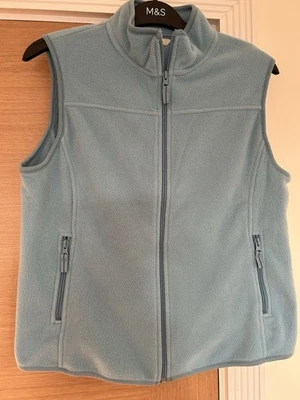 Marks & Spencer Warm  Fleece Gilet, Size 14, Duck egg NEW RRP £19.50 - Image 1 of 3