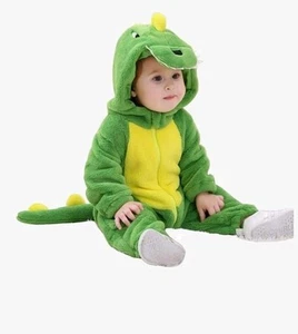 Light Green Dinosaur Halloween Animal Costume for Children Age 12-18 Months  - Picture 1 of 6