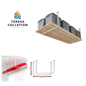 33 in. x 34 in. Kit de estante de almacenamiento ajustable para montaje en techo de garaje, garaje sobre... - Imagen 1 de 4