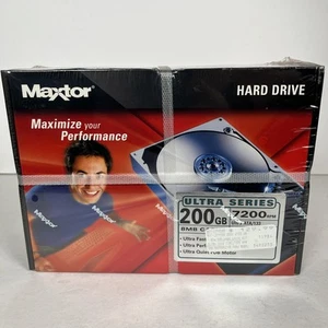 Maxtor Ultra Series 200GB Hard Drive 7200 RPM 8MB ATA/133 DiamondMax9 New Sealed - Picture 1 of 8