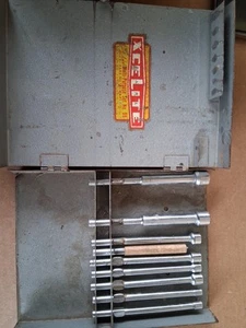 VINTAGE XCELITE Nutdriver Set Of 9 With Metal Case.. Read Description - Picture 1 of 17