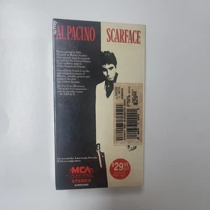SCARFACE VHS Part 1 & 2 Sealed in Plastic MCA Watermark Home Video 1984 Sealed - Picture 1 of 8