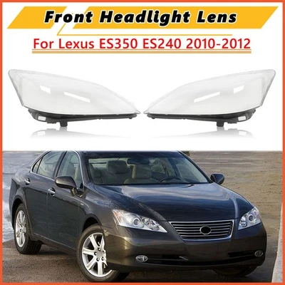 For Lexus ES350 ES240 2010-2012 Headlight Headlamp Covers Lens Clear Left+Right Foto 1 de 4
