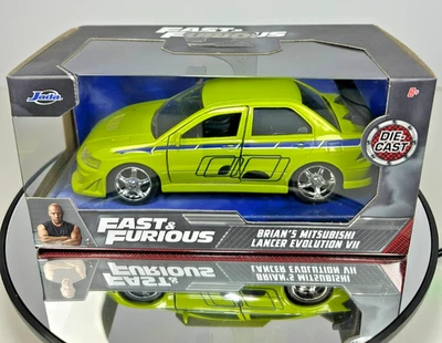 Jada: Fast & Furious -[ Brian's Mitsubishi Lancer EVO VII] (Verde) Escala 1/32 Foto 1 de 4