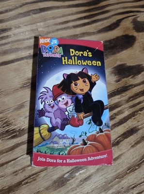 Vintage Nick Jr. DORA THE EXPLORER Dora's Halloween Black VHS Video 2004 - Image 1 of 4