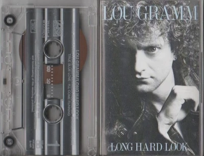 Lou Gramm 'Long Hard Look' Cassette Album (1989) Foto 1 de 2