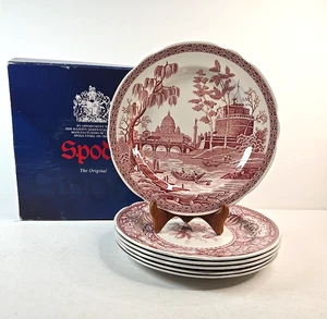 Spode Archive Collection Arándano Georgiano 6 platos de cena con caja diff. diseños - Imagen 1 de 20