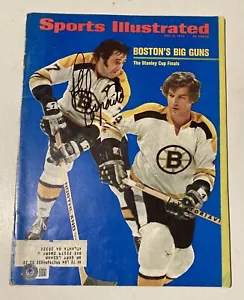 Phil Esposito Autografiado Firmado Deportes Ilustrado Boston Bruins Beckett BAS - Imagen 1 de 5