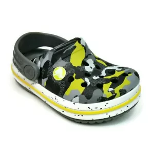 Crocs Crocband Mimetico Spec Grafite/Mimetico Unisex Clog k Bambino Bambini c4 Adatta Rilassata - Foto 1 di 9