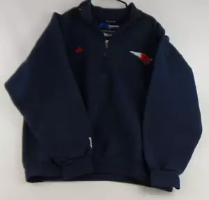 Vintage Adidas New England Patriots Blue Sweatshirt Pull Over Men's Size L - Picture 1 of 9
