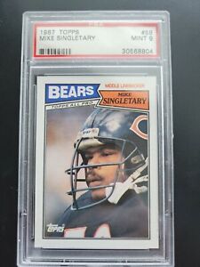 1987 Topps Football #58 Mike Singletary card PSA 9 Mint! Chicago Bears!