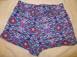 Gymboree Mix N Match Blue Aztec Print Knit Shorts Size M Medium 7-8 7 8 - Picture 1 of 1