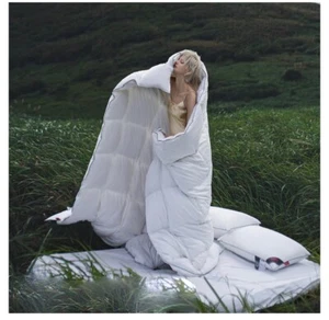 NIB Queen Size All Season down Comforter, Ultra-Soft Goose Feather Duvet - Picture 1 of 6