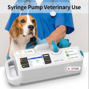 Pompa Siringa SP950 LCD Real Time Allarme Batteria Ricaricabile Uso Veterinario - Foto 1 di 5