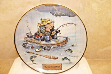 Danbury Mint Art of Fishing Determination Ltd Edition Plate + Certificate 22ct