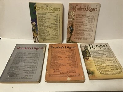 VINTAGE  READER'S DIGEST  5  ISSUES   1944 to 1954 - Image 1 of 4