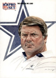 1991 Pro Set #405 Jimmy Johnson Dallas Cowboys - Picture 1 of 2