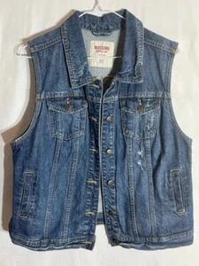 Mossimo Sleeveless Distressed Button Front Denim Vest in Women’s Size XXL - Picture 1 of 5