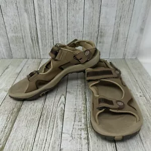 Merrell Damensandalen Gr. 7 Binzel Riemen Otter Performance J073750 hellbraune offene Zehenpartie - Bild 1 von 11