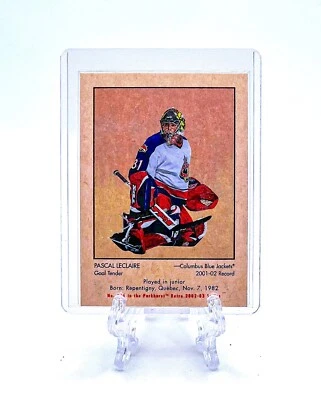 PASCAL LECLAIRE 2002 Parkhurst Retro #206 ROOKIE CARD RC /300 BLUE JACKETS - Image 1 of 2