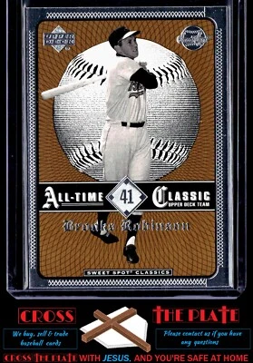 1-2002 Upper Deck Sweet Spot Classics Brooks Robinson Baltimore Orioles #41 - Image 1 of 2