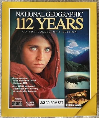 NATIONAL GEOGRAPHIC 112 Years (1888-2000), 32 CD-ROM Collector's Edition Sealed - Image 1 of 3
