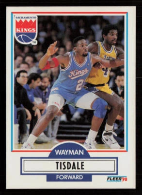 Wayman Tisdale 1990-91 Fleer #167 Sacramento Kings Basketball Card - Image 1 of 2