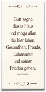 Azulejo de pared de cerámica "Dios bendiga esta casa..." (*NUEVO*)(*EMBALAJE ORIGINAL*) - Imagen 1 de 1