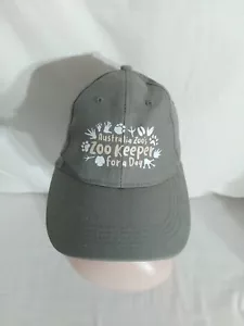 Zoo Keeper For A Day Australia Zoo Cap Hat Strapback Grey Steve Irwin Crocodile - Picture 1 of 7
