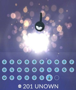 Pokemon GO - Unown from A to Z and ! / registered or unregistered 