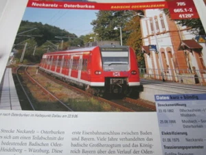 Archivo líneas ferroviarias N 705 4120 Neckarelz Osterburken 2S Badische Odenwaldb. - Imagen 1 de 1