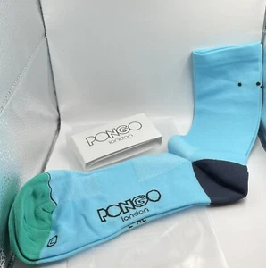 Pongo London Cycling Socks ,sky Blue , Size L-XL *Buy One Get One Free * - Picture 1 of 4
