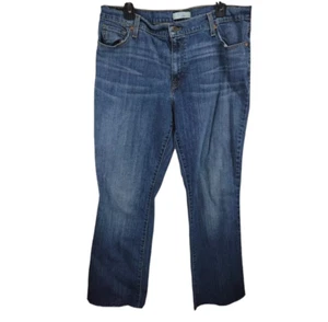 Levi 515 Bootcut-Jeans Damen Größe 16 Blau Roher Saum Nieten Taschen - Bild 1 von 8
