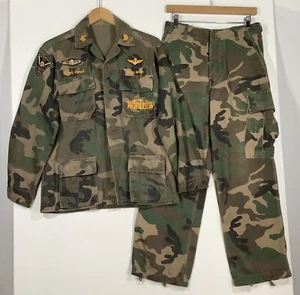 Vintage Royal Thai Marine Named Colonel Camouflage Uniform Jacke L Hose 29x28 - Bild 1 von 24