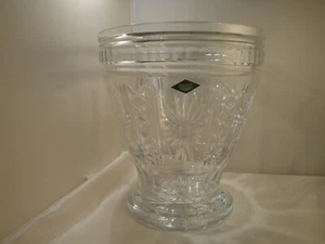 SHANNON FOOTED VASE 24% LEAD CRYSTAL- IRELAND DESIGN HAND CRAFTED POLAND - Picture 1 of 12