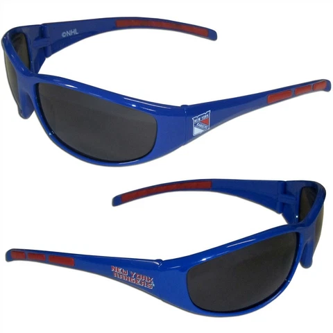 New York Rangers Wrap Sunglasses Sports NHL UV Shades Hockey Glasses Fan Team Cover