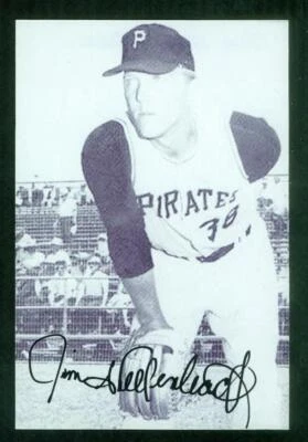 #1028, 4" x 6" Photo Card, Signed-Autographed, Jim Shellenback, Pitts. Pirates - Image 1 of 2