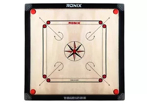 82cm Ronix Carrom Board Smooth High Quality + 24 Coins + Powder + Striker - Picture 1 of 4