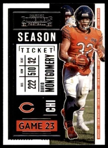 2020 Panini Contenders David Montgomery Chicago Bears #83 Base Card - Picture 1 of 2
