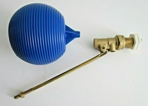 VÁLVULA DE BOLA DE LATÓN 1/2" DE ALTA PRESIÓN Y FLOTADOR PARA TANQUE DE CABECERA - Imagen 1 de 4