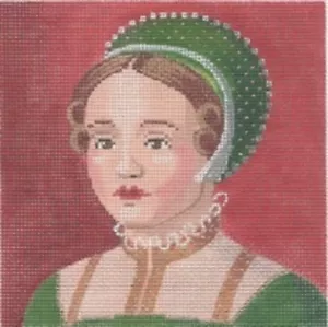 Needlepoint Handpainted Labors of Love Tudors Mary 5x5 - Picture 1 of 1