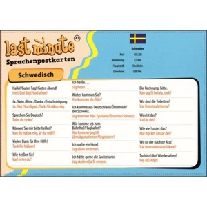 Postkarte Schwedisch lernen - die wichtigsten Sätze für den Urlaub in Schweden - Bild 1 von 1