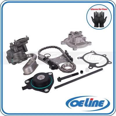 Kit de cadena de distribución bomba de agua de aceite para 06-11 Chevrolet Impala Malibu Pontiac 3,9 L Foto 1 de 4