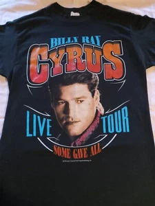 Vintage 1992 Billy Ray Cyrus Some Gave All Tour Single Stitched Shirt Sz M 1990s - Picture 1 of 6