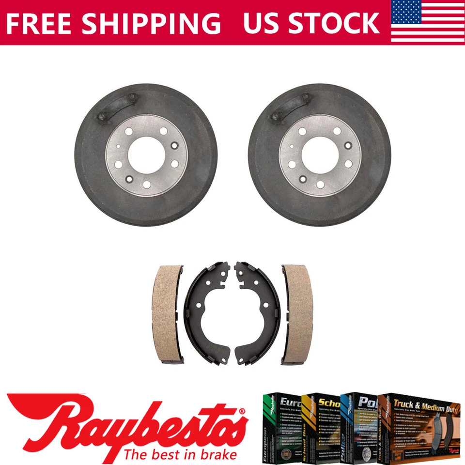 Rear Kit Brake Drums & Brake Shoes For 2000-2001 Mazda MPV - Raybestos - Image 1 of 4