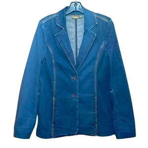 Caslon Blue Cotton Denim Jacket. M - Picture 1 of 4